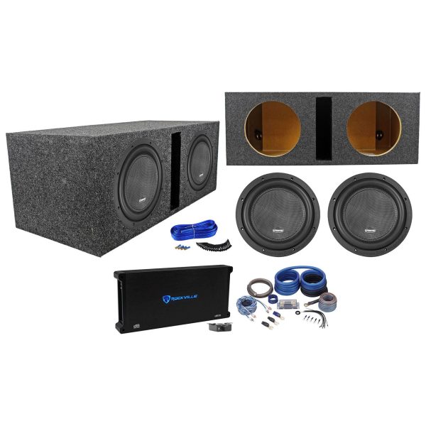 (2) American Bass XR-10D2 2000w 10  Competition Subwoofers+Vented Box+Amplifier For Cheap