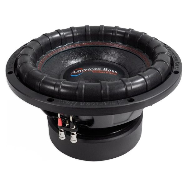 (2) American Bass ELITE-1244 2400w 12  Car Subwoofers+Amp+Wires+Vented Sub Box Online Sale