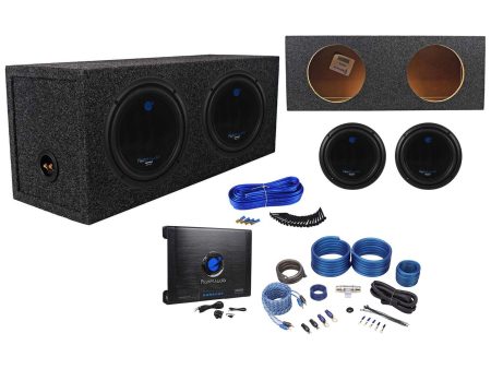 (2) Planet Audio AC10D 10  3000W Subwoofers+Sealed Box+3000W Amplifier+Amp Kit Sale