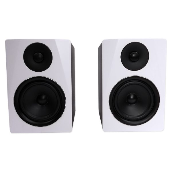 2) Rockville APM6W 6.5  Active Studio Monitors+Stands+Mic+Headphones+Iso Shield Online Sale