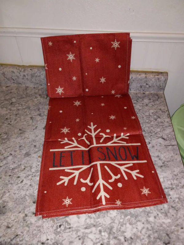 Let It Snow Table Runner Fashion