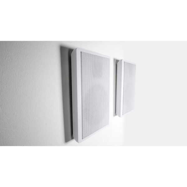 6 Rockville RockSlim White Home Theater 5.25  240w Easy Wall Mount Slim Speakers Online Sale