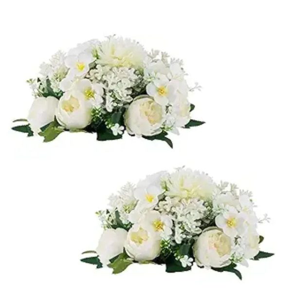 Artificial Flowers Centerpiece, 2 Pack Online now