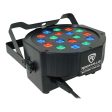 (12) Rockville BATTERY PAR 50 Rechargeable LED DMX DJ Club Wash Up-Lights+Remote For Discount