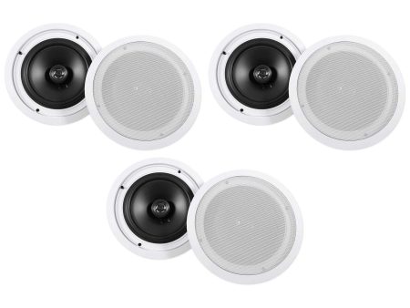 (6) Rockville HC85 8  Inch 700 Watt In-Ceiling Home Theater Speakers 8 Ohm Online Hot Sale