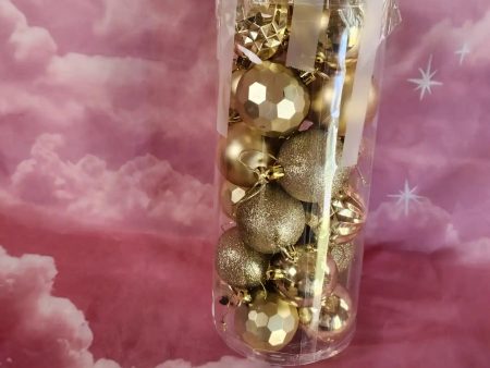 24pc Shatterproof Christmas Ball Ornaments Set For Cheap