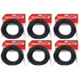 6 Rockville RCTT1425 25  14 AWG 1 4  TS to 1 4  TS Pro Speaker Cable 100% Copper Online now