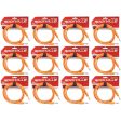 12 Rockville RCTR110O Orange 10  1 4   TRS to 1 4   TRS  Cable 100% Copper Online