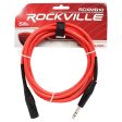 4 Rockville RCXMB10-R Red 10  Male REAN XLR to 1 4   TRS Balanced Cables on Sale