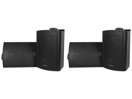 4) Rockville HP5S Black 5.25  Outdoor Indoor Home Theater Patio Swivel Speakers Online Sale