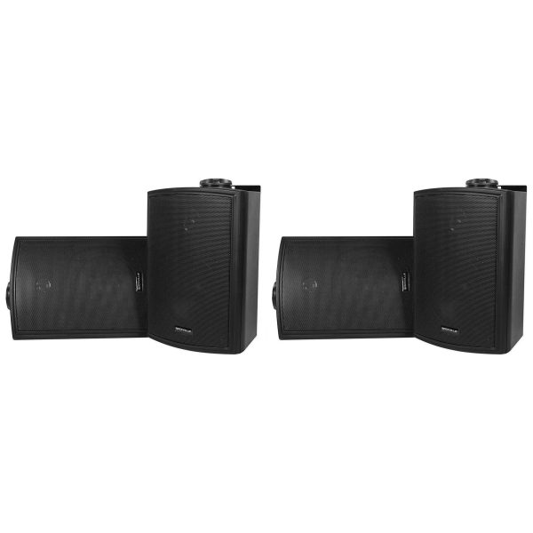 4) Rockville HP5S Black 5.25  Outdoor Indoor Home Theater Patio Swivel Speakers Online Sale