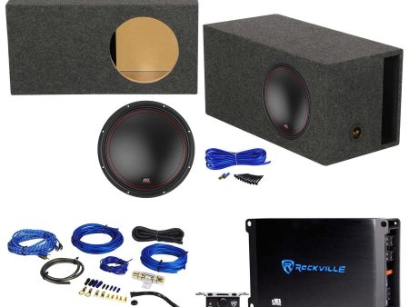 MTX 5512-44 12  800 Watt DVC Car Subwoofer+Vented Sub Box+Mono Amplifier+Amp Kit on Sale