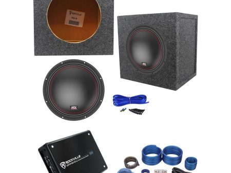 MTX 5510-22 10  800w Subwoofer+Sealed Sub Box Enclosure+Mono Amplifier+Amp Kit Hot on Sale