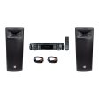 (2) Rockville SPGN254 Dual 15” 3000w 4-Ohm DJ PA Speakers+Bluetooth Amplifier Online now