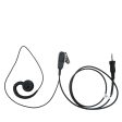 Pryme LMC-1GH42 PRO-Grade Commercial Lapel Microphone Soft G-Hook Earphone for Vertex S24 Fashion