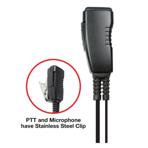 PRYME 1-Wire Swivel Earhook Earpiece for ICOM IP100H Radio Online Sale