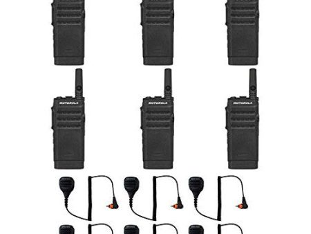 SL300-U-SC-2 UHF 403-470MHz 2 Channel 3 Watt Digital DMR Non-Display Radio with M4013 Speaker Microphone (6 Pack) For Discount