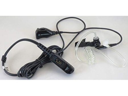 Motorola Original (OEM) PMLN5724A 2 Wire Surveillance Kit - Black - XPR3300, XPR3500 Supply