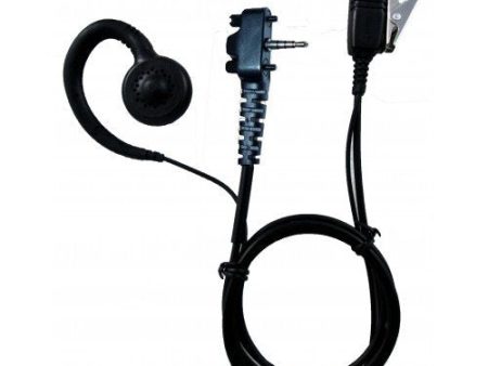 Pryme LMC-1GH22S Responder light duty earhook headset with coil cord receiver for Vertex single pin radios Sale