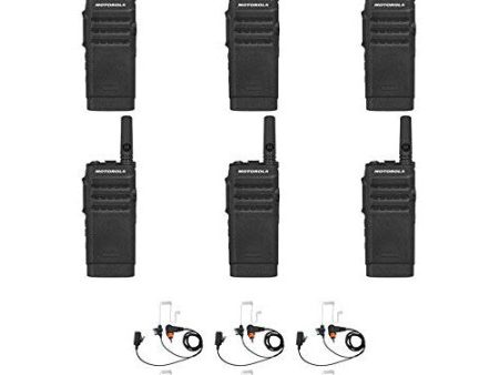 SL300-U-SC-2 UHF 403-470MHz 2 Channel 3 Watt Digital DMR Non-Display Radio with E346 Surveillance Headset (6 Pack) Online now